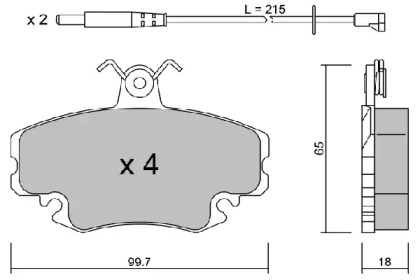 Дисковой тормозной механизм AISIN для RENAULT CLIO I (B/C57_, 5/357_) 1.4